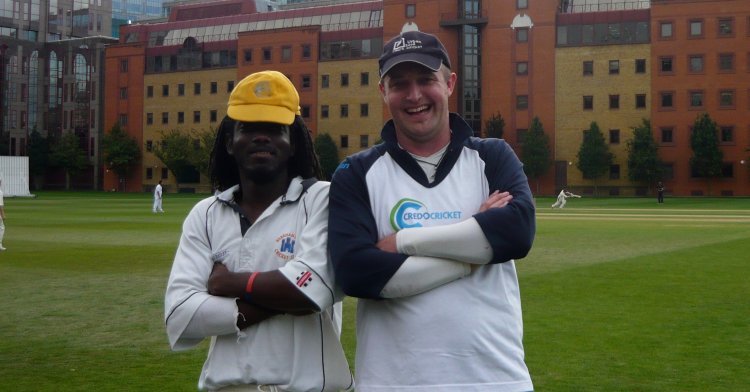 Marcus and Kenny:  Fielding together on a long boundary Marcus called Kenny to relay a throw.  Kenny wisely ignored him completely and it was all Marcus could do to get out of the way of Kenny’s rocket return which surprised the batsmen running back for a seemingly easy third run with a stunning run out.  Given the result Marcus was grateful to be overlooked and that the basis of his nickname ‘Custard’ was not revealed.