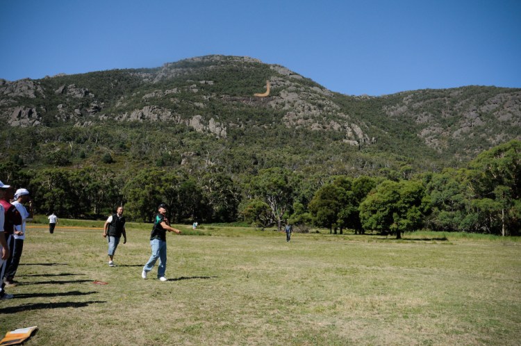Boomerang Throwing at Brambuk